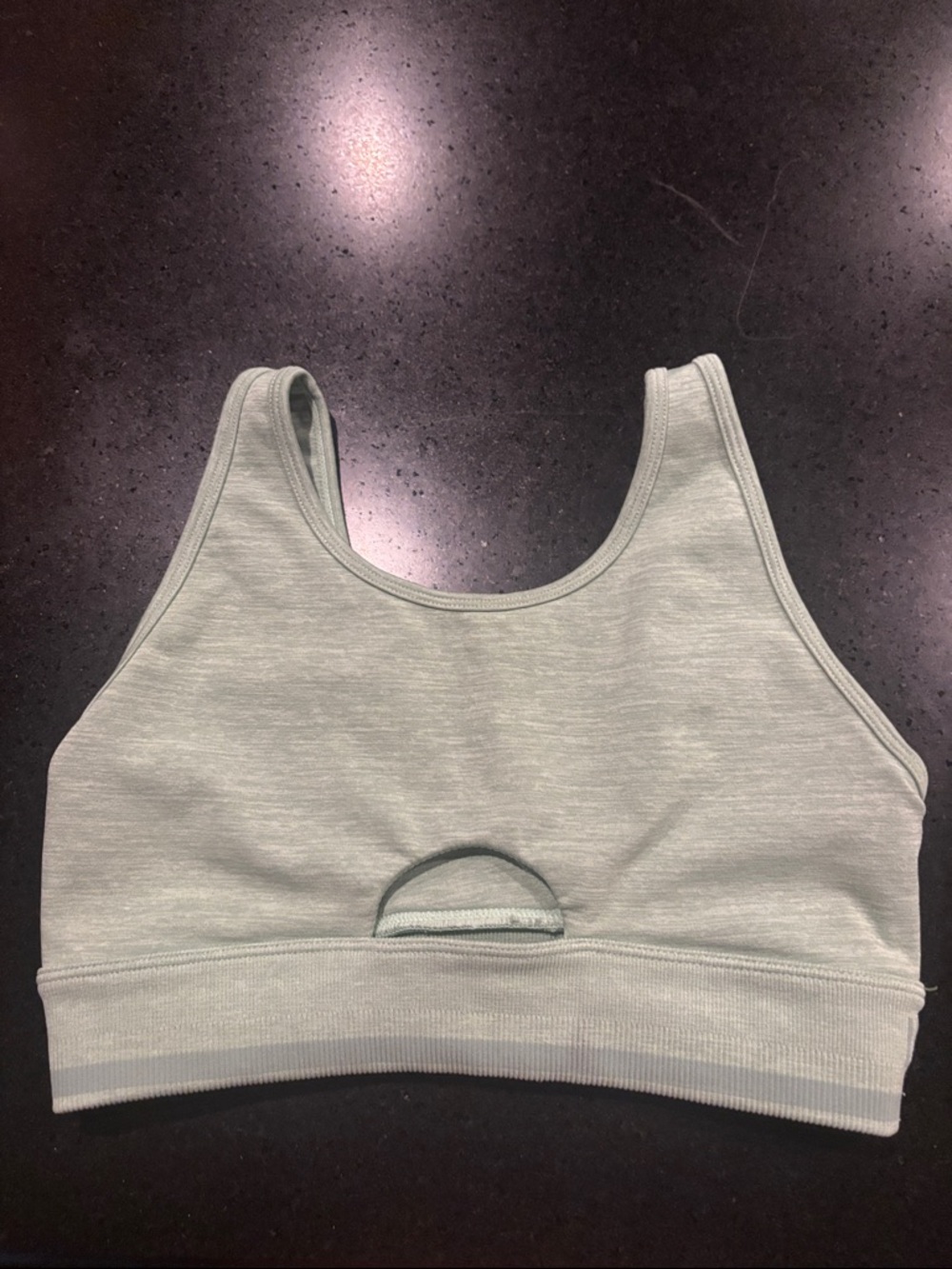 BuffBunny Sage Green Scoop Neck Sports Bralette